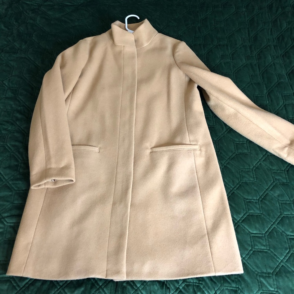 Funnel Neck Tan Coat by Old Navy